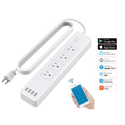 US WiFi Smart Power Strip Surge Protector Extension