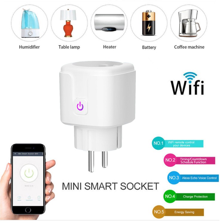 Smart WIFI plug outlet socket UK EU US type
