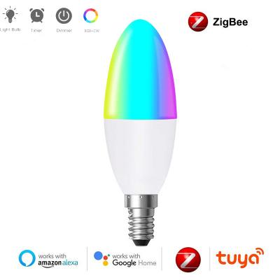 Tuya Zigbee 3.0 E14 Wifi Smart LED Bulb 5W